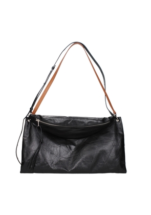 Jil Sander Black Leather Crossbody Bag