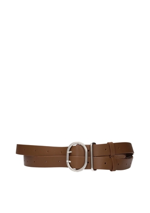 Jil Sander Brown Leather Regular Belt - UNI