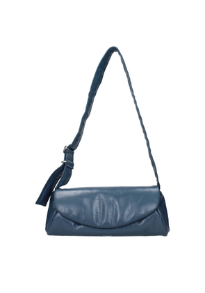 Jil Sander Blue Leather Crossbody Bag