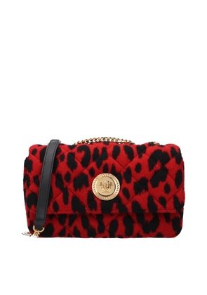 Versace Red Wool Shoulder Bag