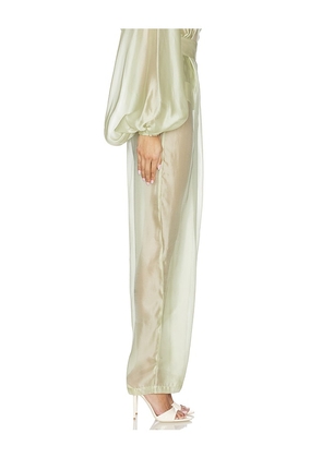 Bronx and Banco Ashanti Organza Pant in Sage. Size S. Also in L, M.