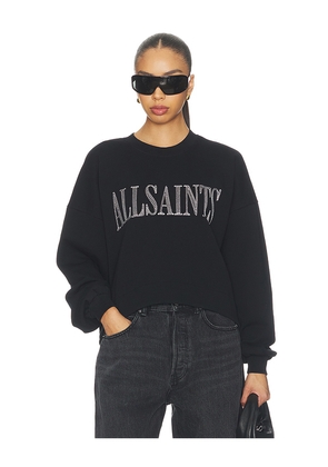 ALLSAINTS Dash Lila Sweatshirt in Black. Size L. Also in M, XS, S.
