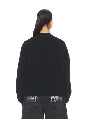 ALLSAINTS Dash Lila Sweatshirt in Black. Size L. Also in M, XS, S.