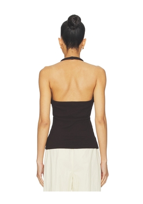 Citizens of Humanity Thea Halter Top in Chocolate. Size M. Also in L, XL.
