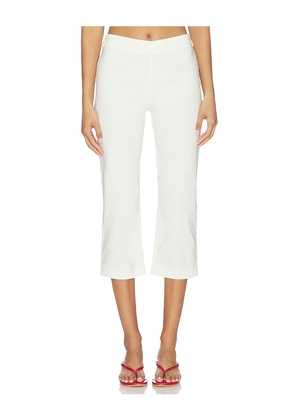 GUIZIO Elora Capri in White. Size XXS. Also in XS, S, M, L, XL.