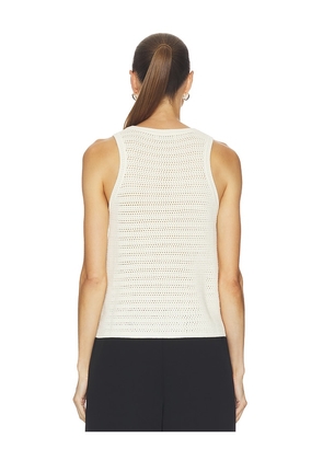 ANINE BING Arie Tank in Ivory. Size XS. Also in S, M, L.