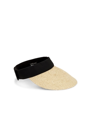 ANINE BING Love Visor in Beige.