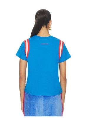 Araminta James Reverie Baby Tee in Royal,Red. Size XS. Also in M, S, XL.