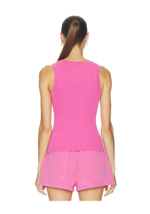 Citizens of Humanity Isabel Rib Tank in Pink. Size XS. Also in S, M, L, XL.