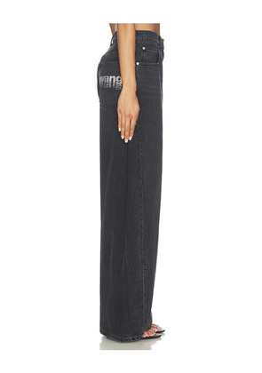Alexander Wang Blow Up Jean With Crystal Pockets in Black. Size 23. Also in 24, 25, 26, 27, 28, 29.