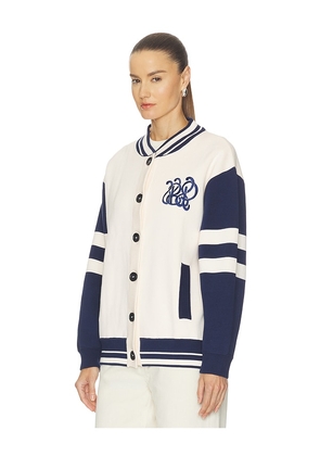 Baum und Pferdgarten Chrissie Jacket in Cream,Navy. Size XXS. Also in XS, S, M, L, XL.