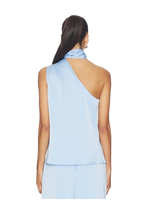 Generation Love Caliope Hammered Scarf Blouse in Blue. Size XS. Also in S, M, L, XL.
