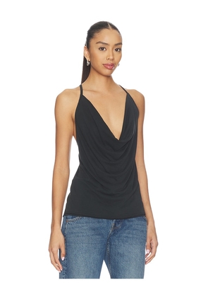 Free People Veda Cowl Top in Black. Size XS. Also in M, L, XL.