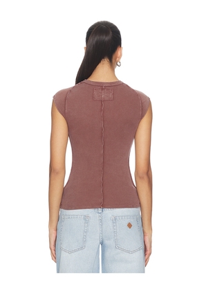 Free People Ever Had Tee in Brown. Size XS. Also in L, M, S, XL.