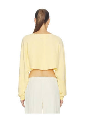 Free People To The East in Lemon. Size S. Also in XS, M, L, XL.