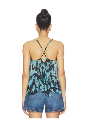 Free People Margaux Printed Tank in Blue. Size XS. Also in L, M, S, XL.