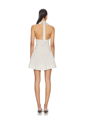 Free People Clean Break Mini Dress in Light Grey,Blush. Size XS. Also in L, M, S, XL.