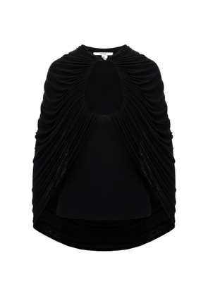 MANURÍ draped blouse - Black