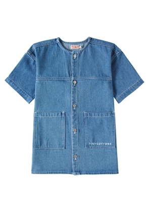 Tinycottons Logo denim dress