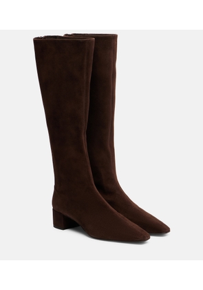 Aquazzura Saint Honore 35 suede knee-high boots