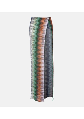 Missoni Wave lame beach cover-up