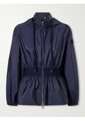 Moncler - Liriope Hooded Gathered Shell Jacket - Blue - 00,0,1,2,3,4