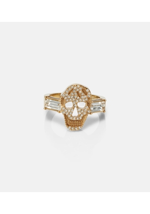 McQueen Crystal-embellished ring