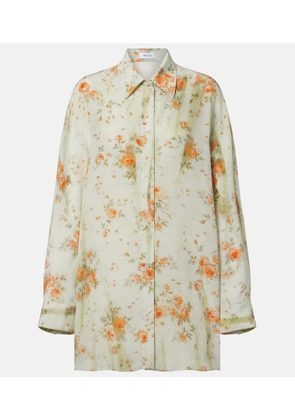 McQueen Oversized floral shirt