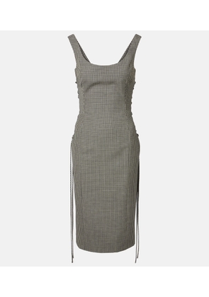 McQueen Gingham midi dress