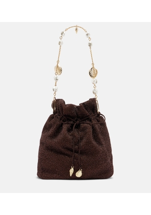 Oseree Lumiere Small embellished bucket bag