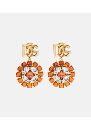 Dolce&Gabbana DG embellished clip-on earrings