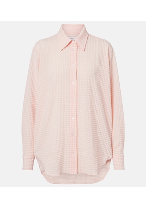 Hunza G Resort checked seersucker shirt