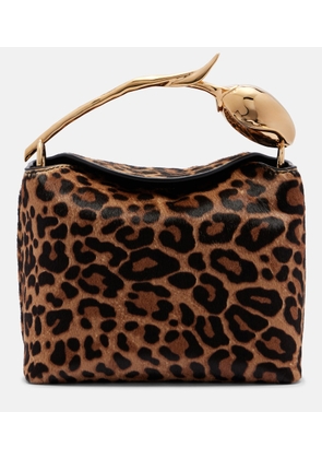 Erdem Bloom Mini calf hair top-handle bag