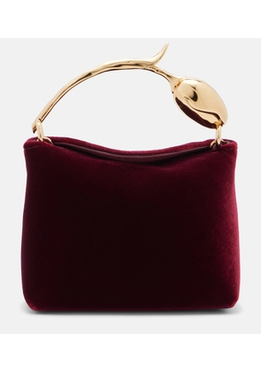Erdem Bloom Micro velvet top-handle bag