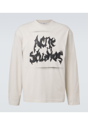 Acne Studios Logo cotton-blend jersey T-shirt