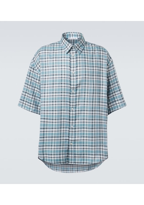 Acne Studios Plaid oversized flannel shirt