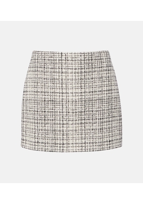 Valentino Cotton-blend tweed miniskirt