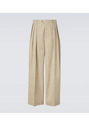 Calvin Klein Collection Baxter pleated cotton straight pants