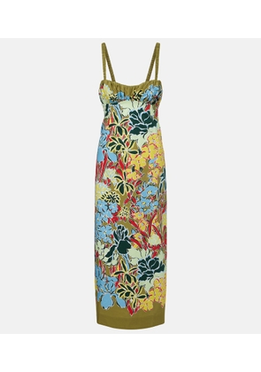 Alemais Solstice floral cotton midi dress