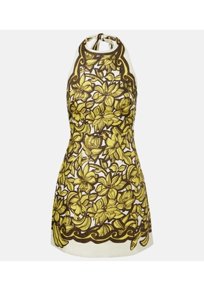 Alemais Mona floral hemp minidress