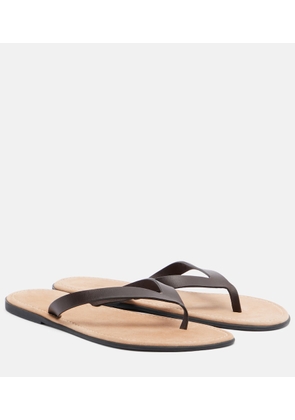 The Row Beach leather thong sandals