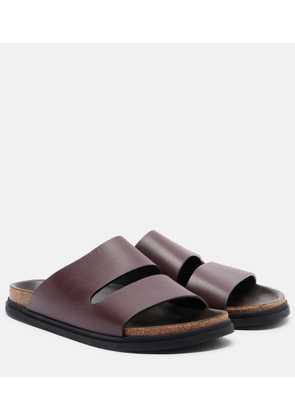 The Row Band leather slides