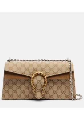 Gucci Dionysus GG canvas Small suede-trimmed crossbody bag