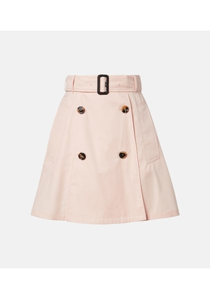 Burberry Josselyn belted cotton miniskirt