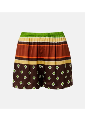 Faithfull Tia printed satin shorts