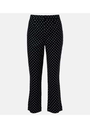 Faithfull Iria polka-dot linen capri pants
