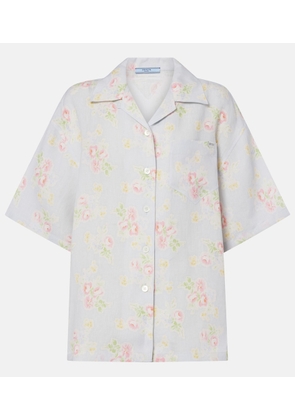 Prada Floral linen shirt
