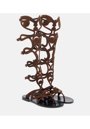 Pucci Suede gladiator sandals
