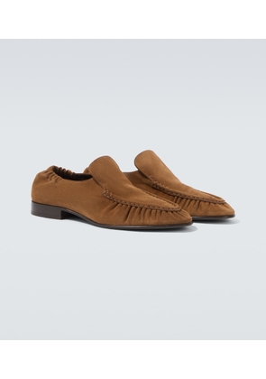 The Row Soft Two suede loafers