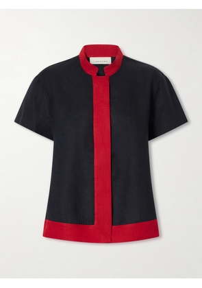 LIBEROWE - Hana Linen Shirt - Black - x small,small,medium,large,x large